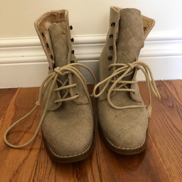 Frime Lace Up Ankle Boots Size 6 - Picture 2 of 6